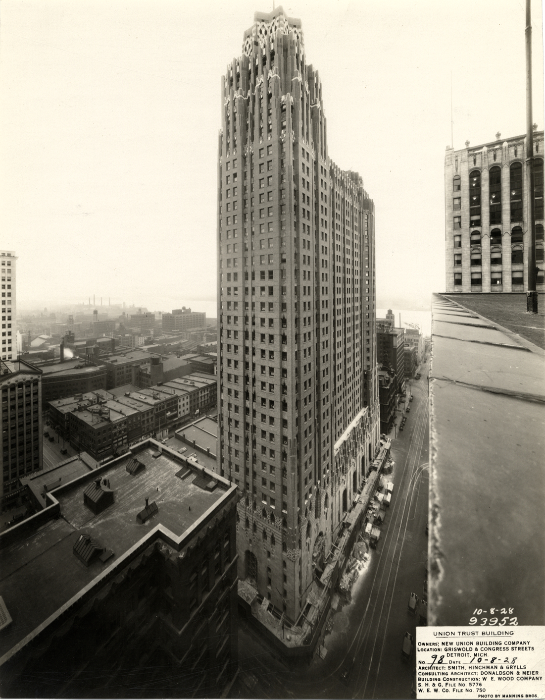 Union Guardian Building under construction