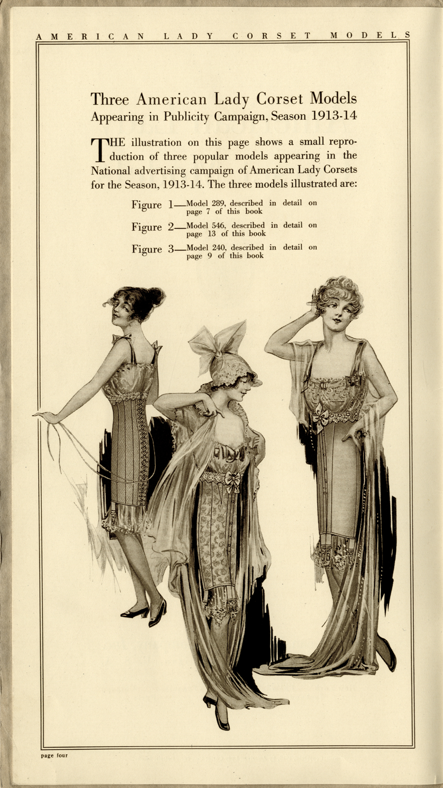 American Lady Corset models : supplement, 1913-14