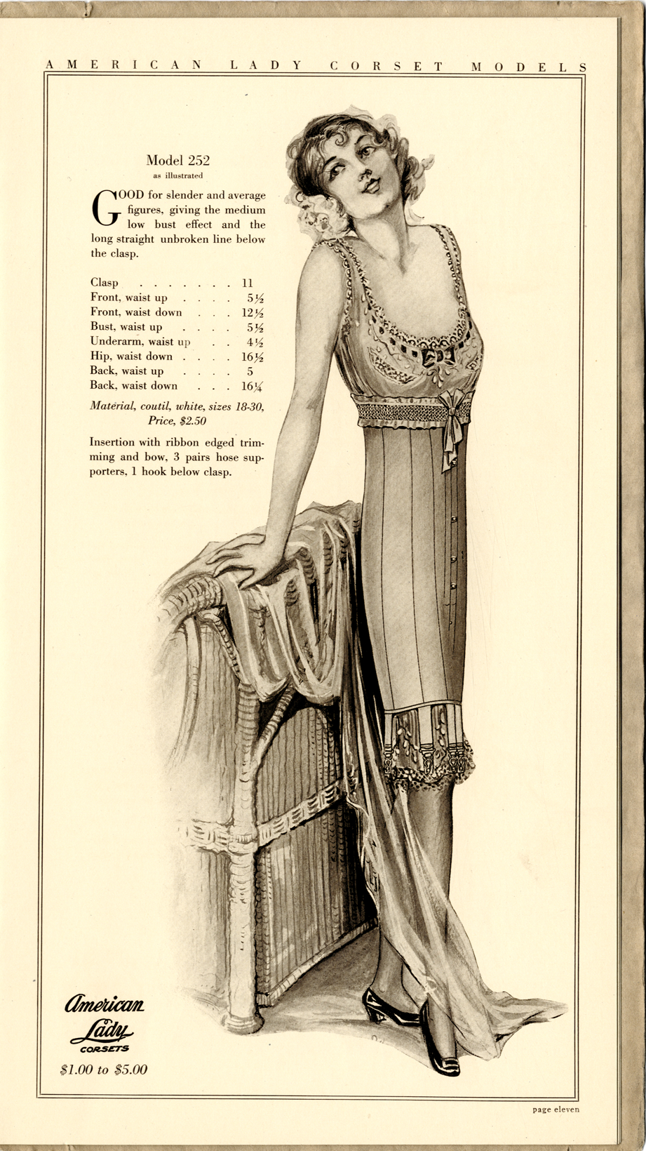 American Lady Corset models : supplement, 1913-14