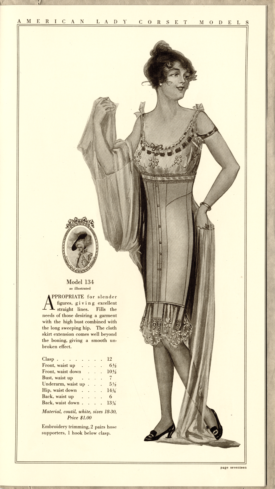 American Lady Corset models : supplement, 1913-14