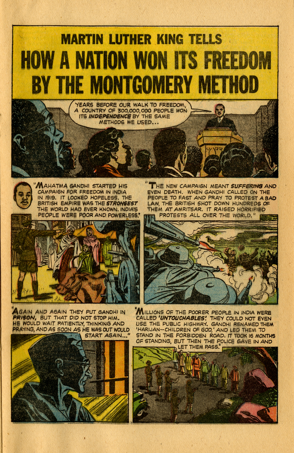 1956 Martin Luther King Montgomery Story Comic Book