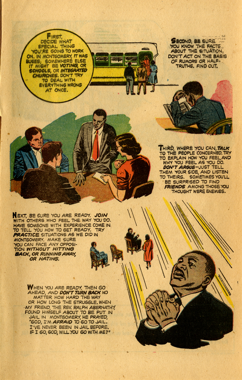 1956 Martin Luther King Montgomery Story Comic Book