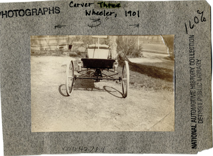 1901 Carver three wheel automobile