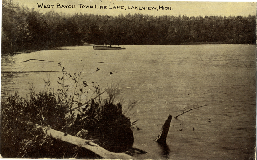 West Bayou at Town Line Lake, Lakeview, Michigan