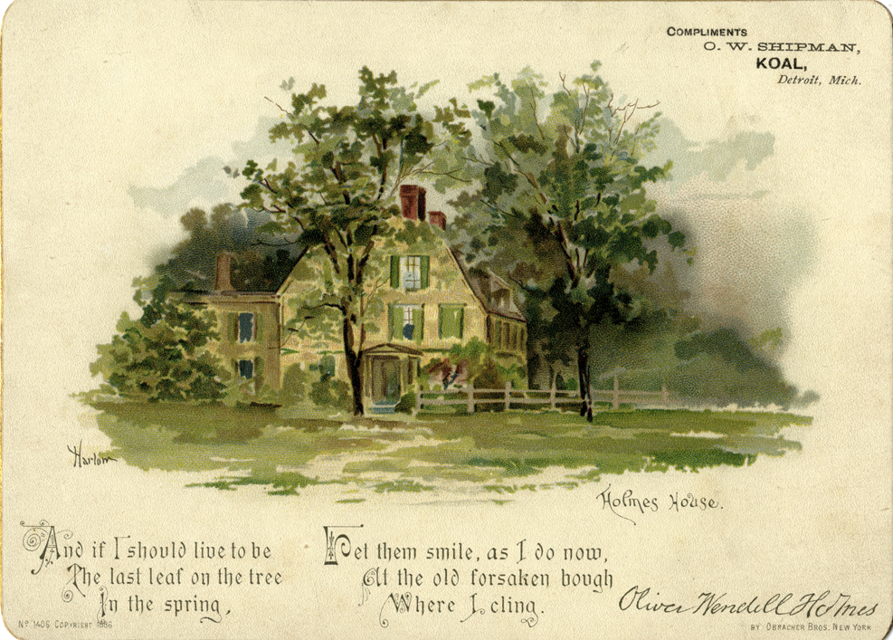 Advertising card for O.W. Shipman