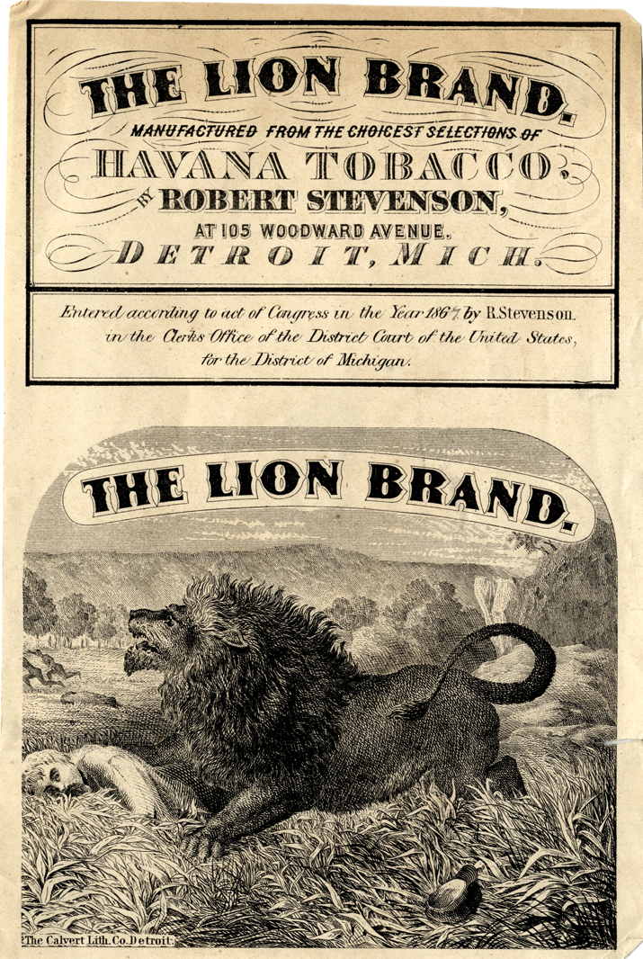 Advertising card for Robert Stevenson