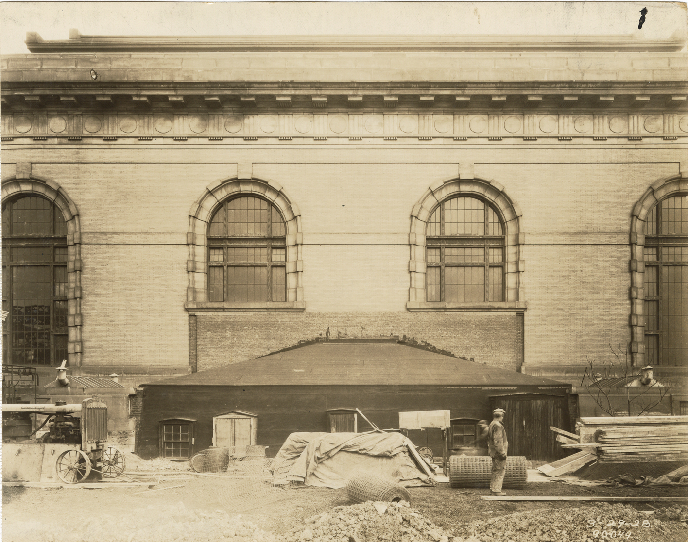 Oil storage shed, pumping station no. 2, Waterworks Park, Detroit water supply system