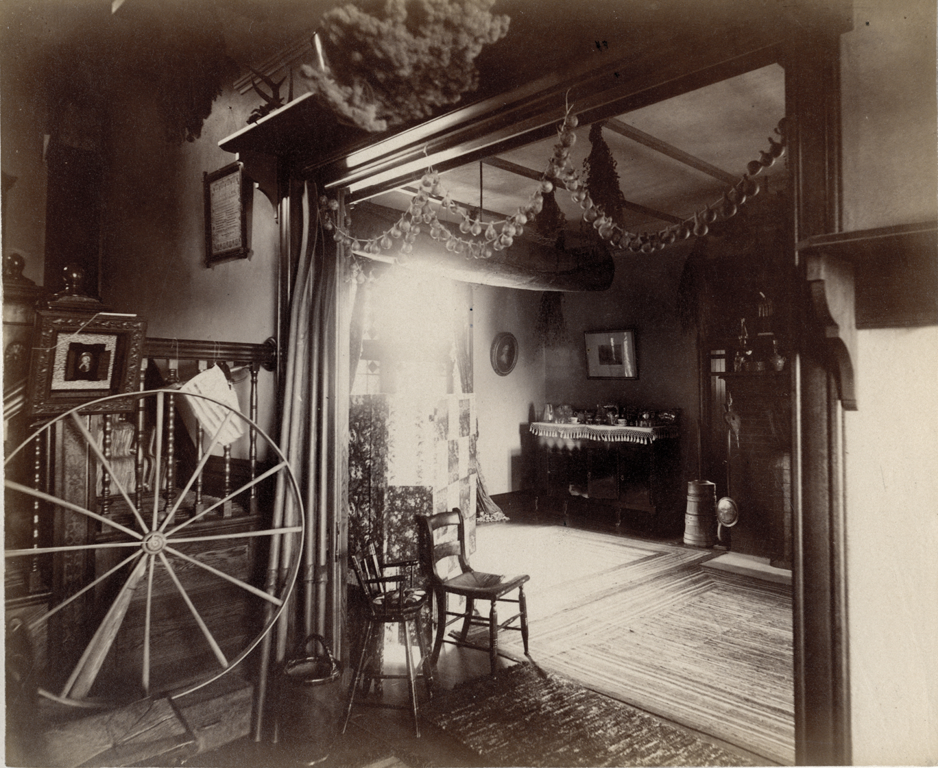 Interior, Palmer Park log cabin