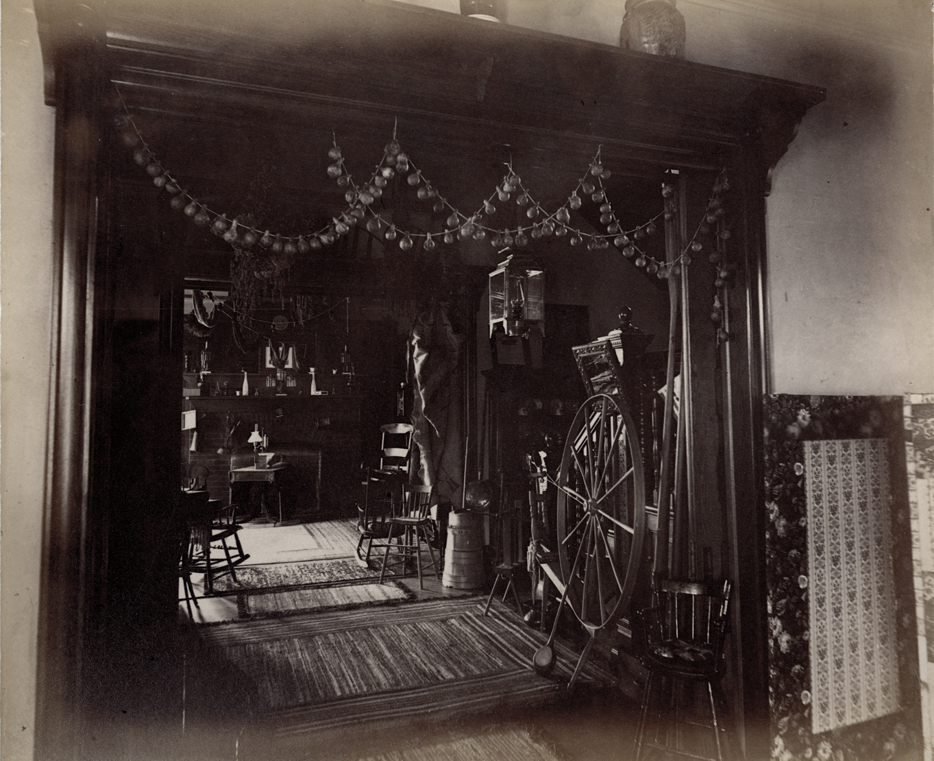 Interior, Palmer Park log cabin