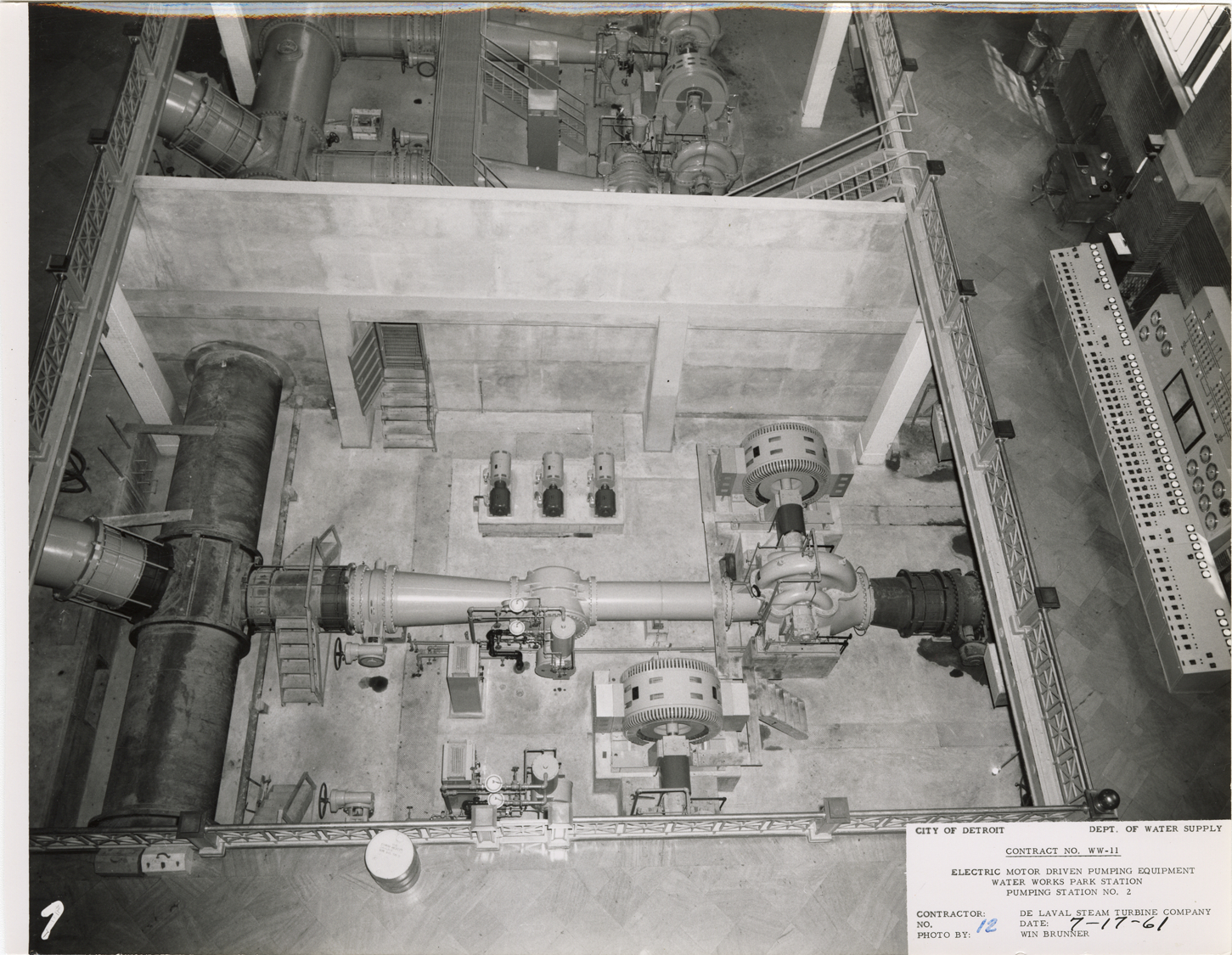Pump no. 8, pumping station no. 2, Waterworks Park, Detroit water supply system