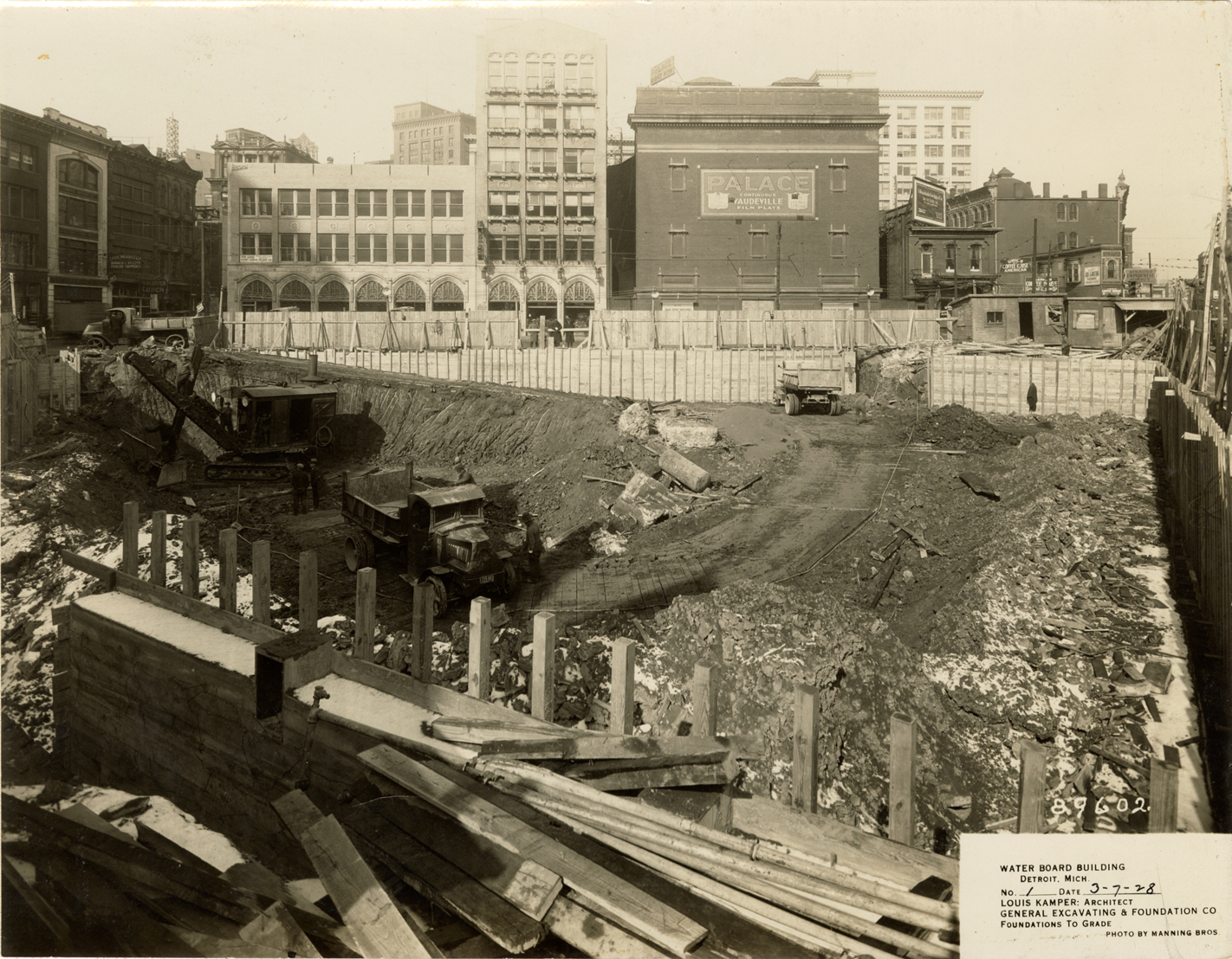 Excavation for Water Board building