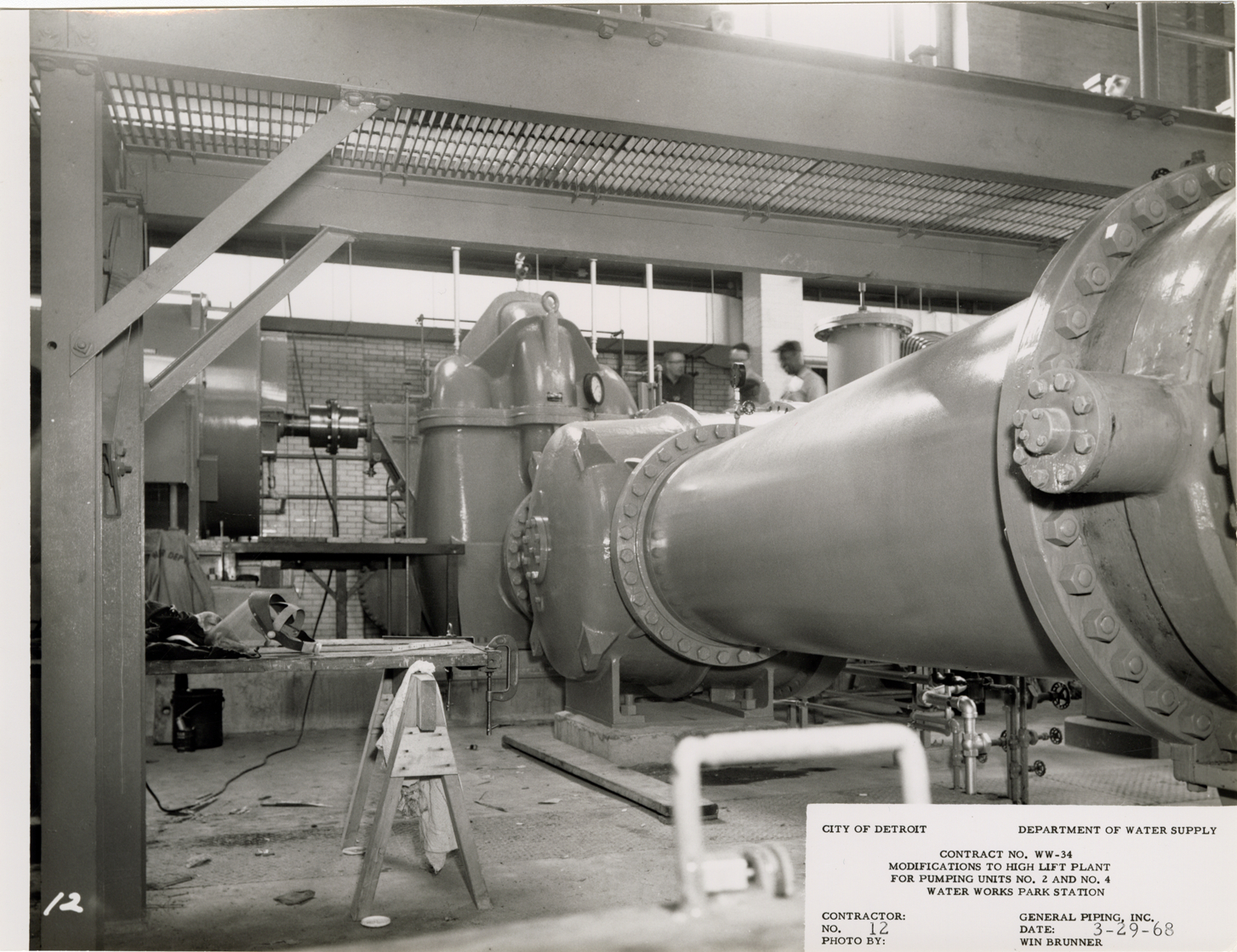 Pump no. 4, Waterworks Park, Detroit water supply system