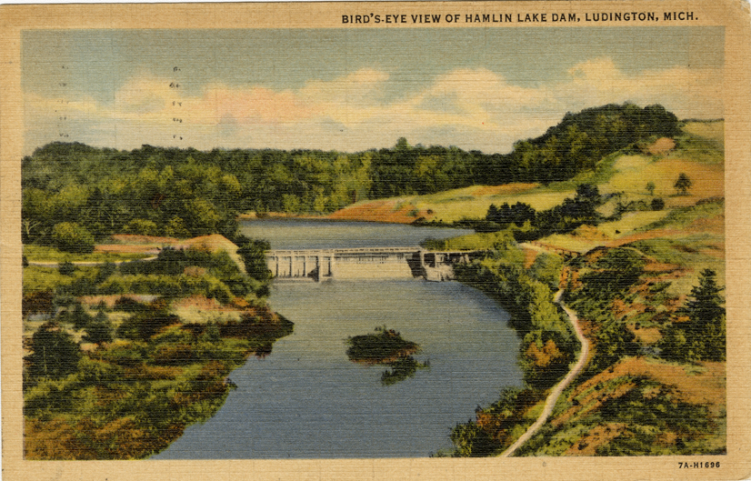 Hamlin Lake Dam, Ludington, Michigan