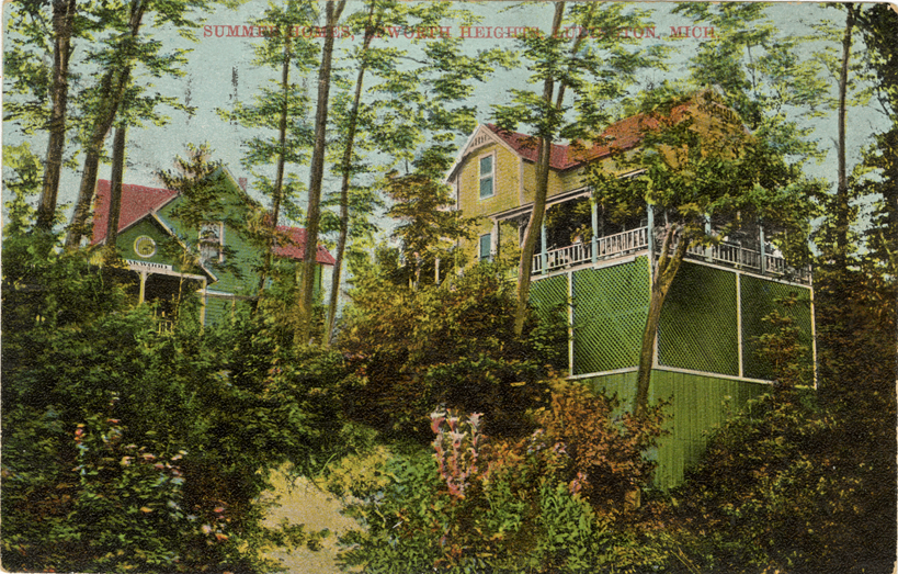 Cottages, Epworth Heights resort, Ludington, Michigan