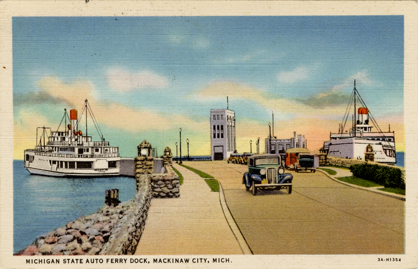 Michigan State Auto Ferry Dock, Mackinaw City, Michigan