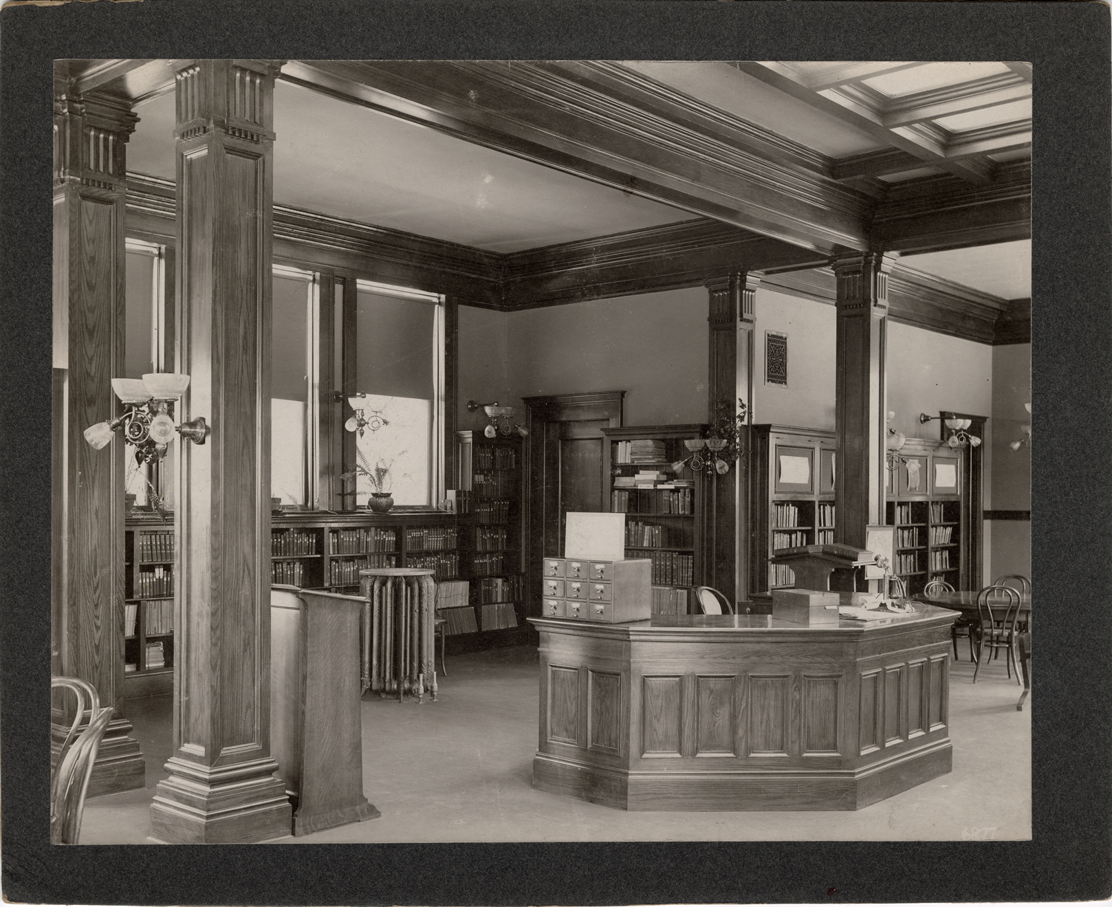 Circulation desk, Scripps Branch Library
