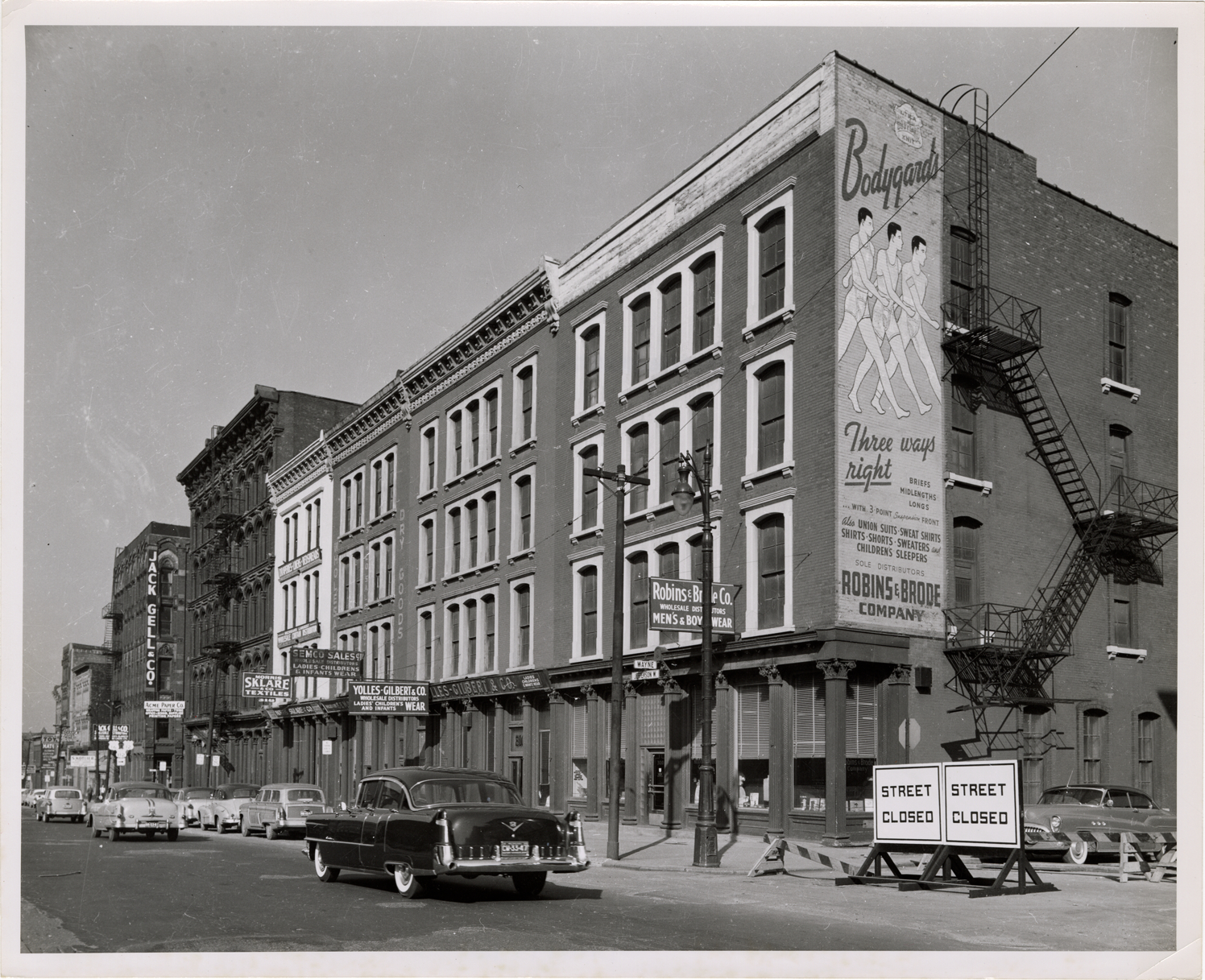 Commercial buildings on West Jefferson Avenue