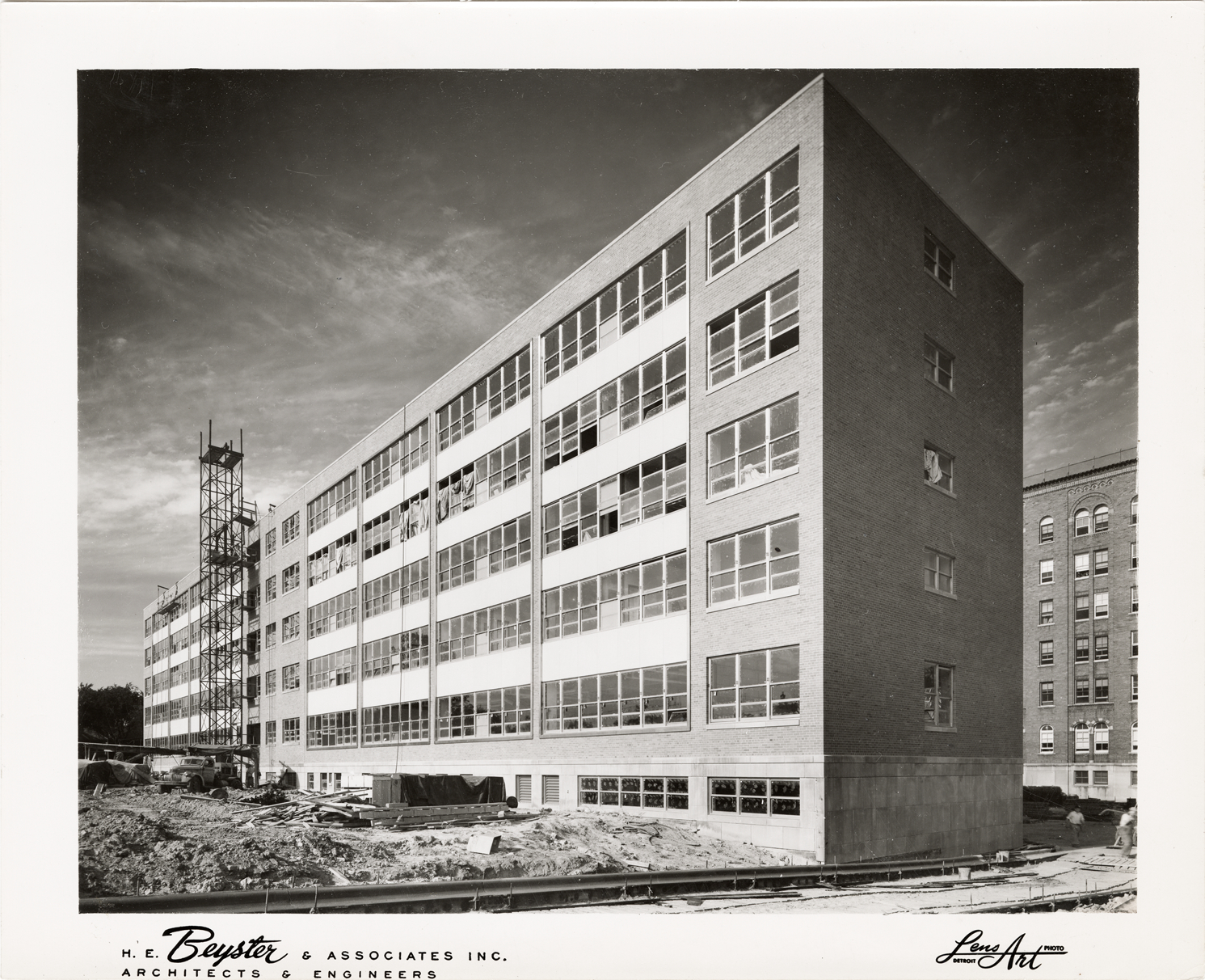Herman Kiefer Hospital addition during construction