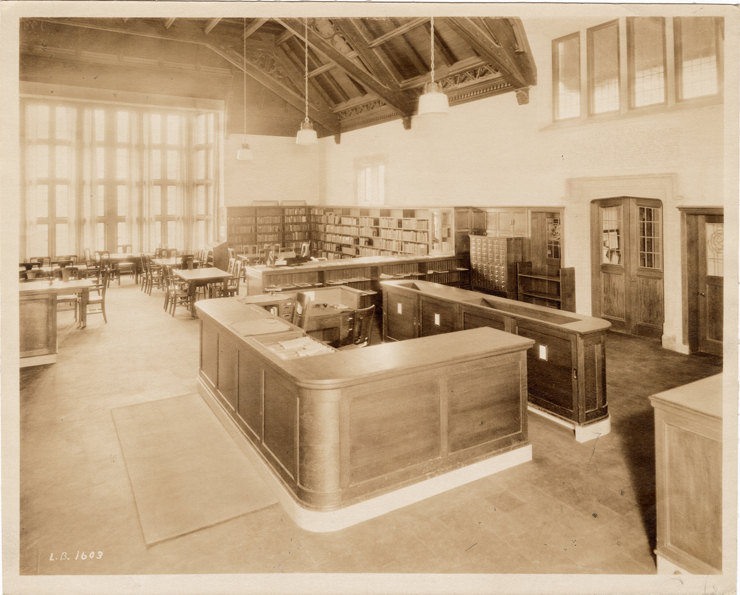 Charge desk, Richard Branch Library