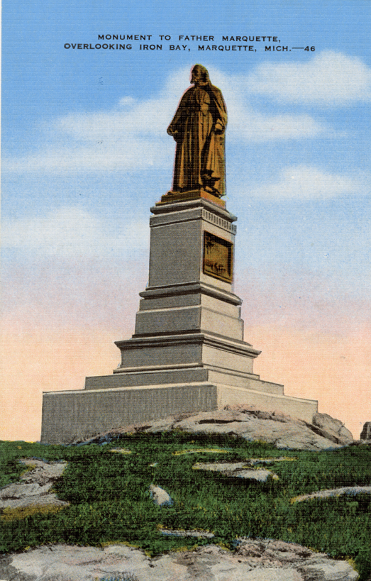 Father Marquette statue, Marquette, Michigan