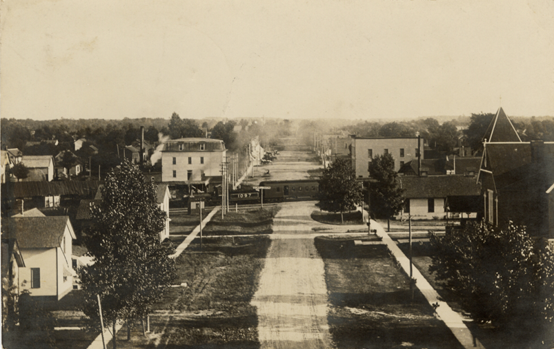 Aerial view of Morrice, Michigan