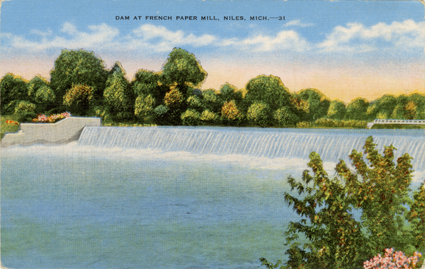 Dam at French Paper Company, Niles, Michigan