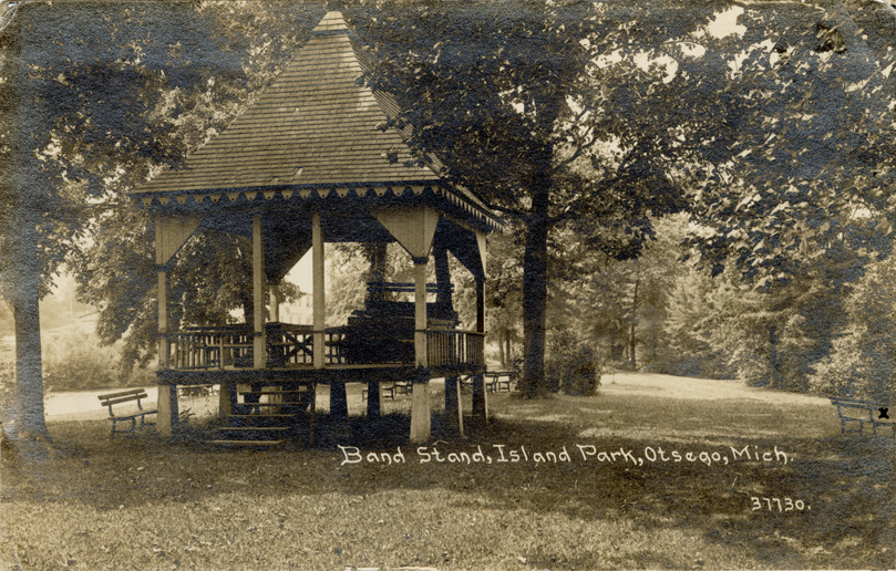 Bandstand at Island Park, Otsego, Michigan