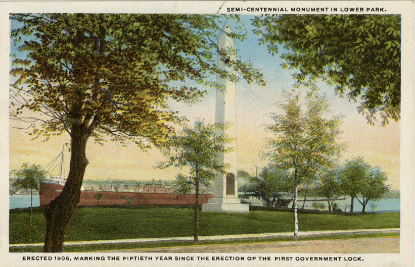 Semi-centennial obelisk, Sault Ste. Marie, Michigan