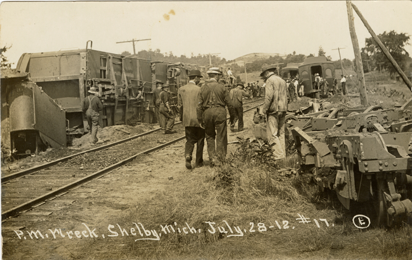 Wreck of Pere Marquette train, Shelby, Michigan