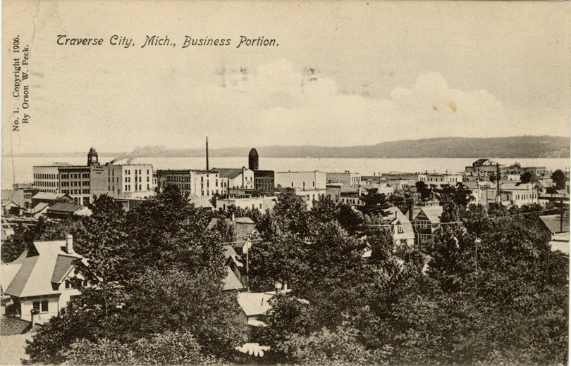 Aerial view of Traverse City, Michigan