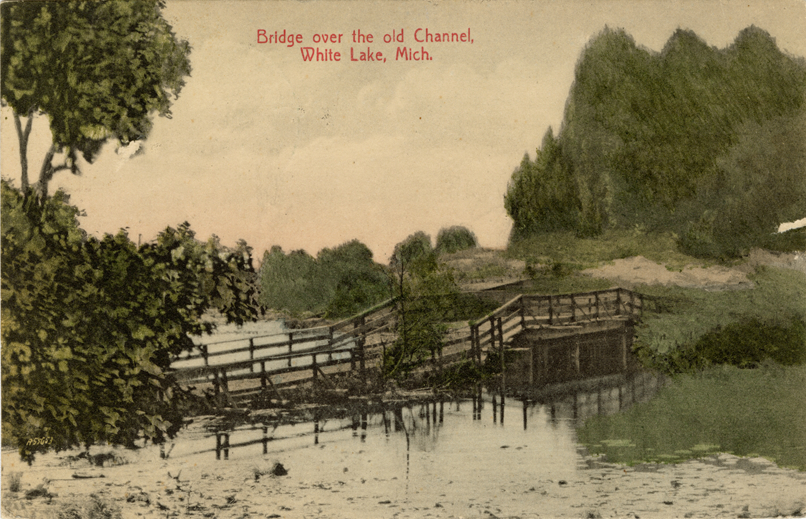Bridge over channel, White Lake, Michigan