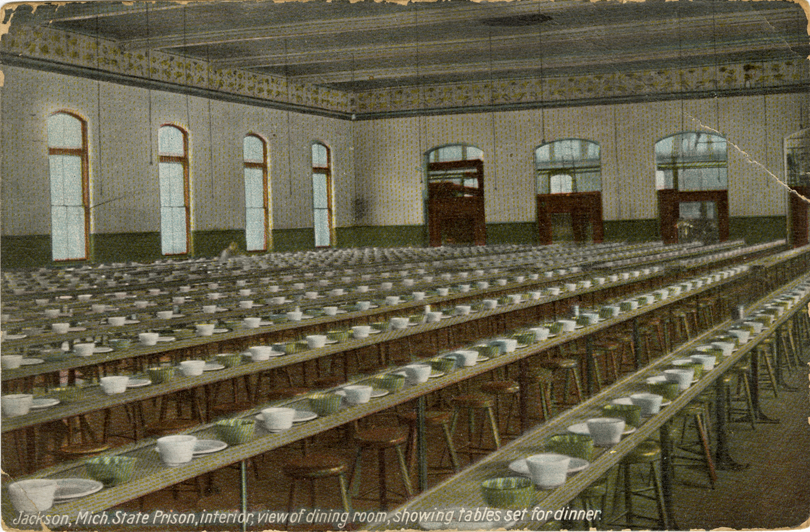Dining room, Michigan State Prison, Jackson, Michigan