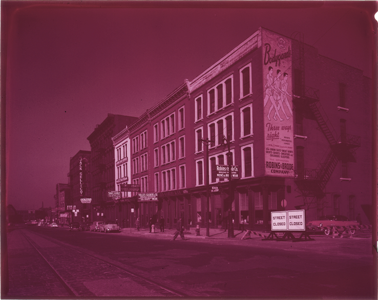 Commercial buildings on West Jefferson Avenue