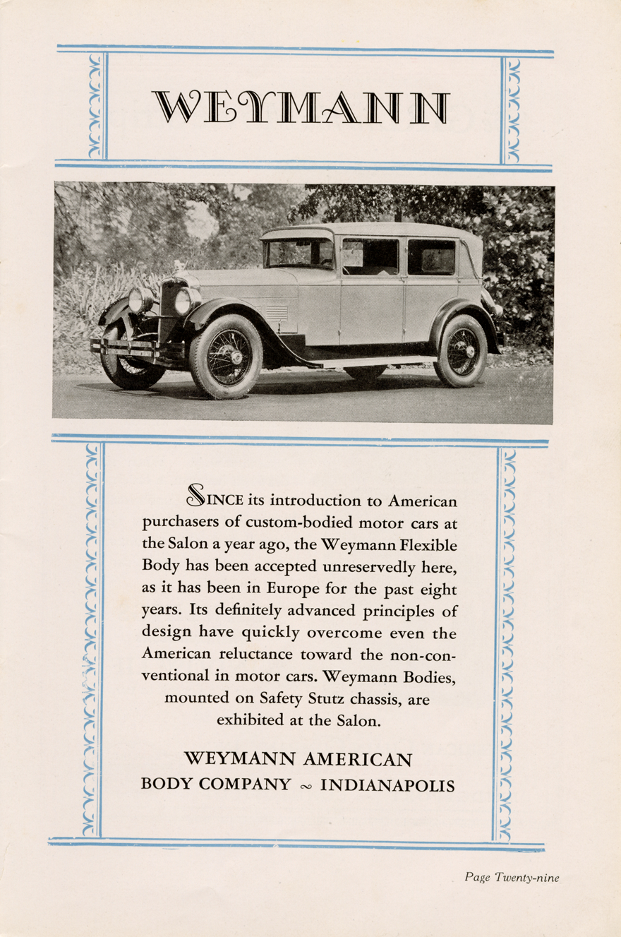 The Automobile Salon : November 27 to December 3, 1927 : Hotel ...