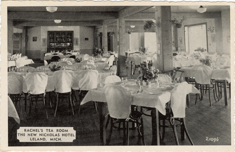 Rachel's Tea Room, the New Nicholas Hotel, Leland, Michigan