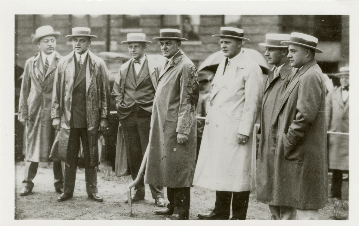 Fisher brothers at Fisher Building groundbreaking ceremony