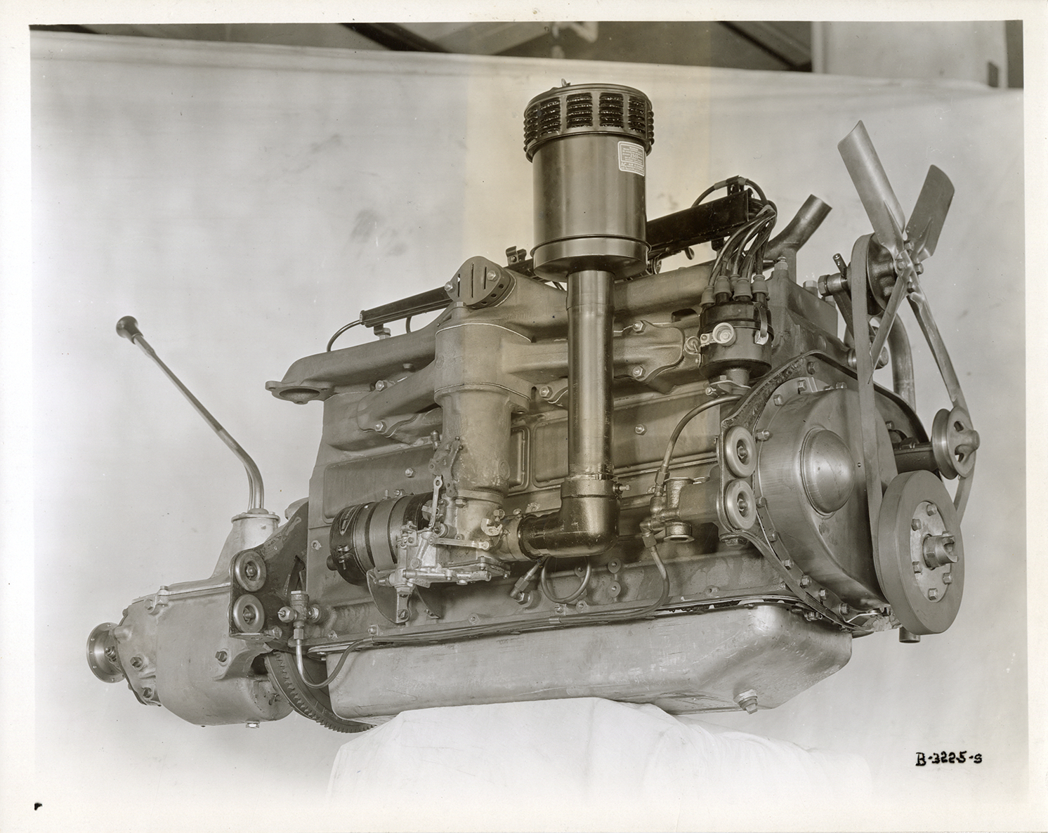 Engine and transmission, 1932 Hudson automobile