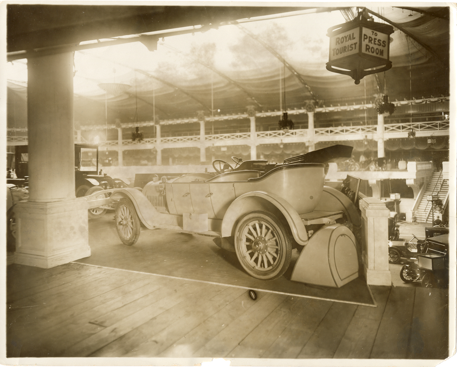 Royal Tourist automobile at trade show
