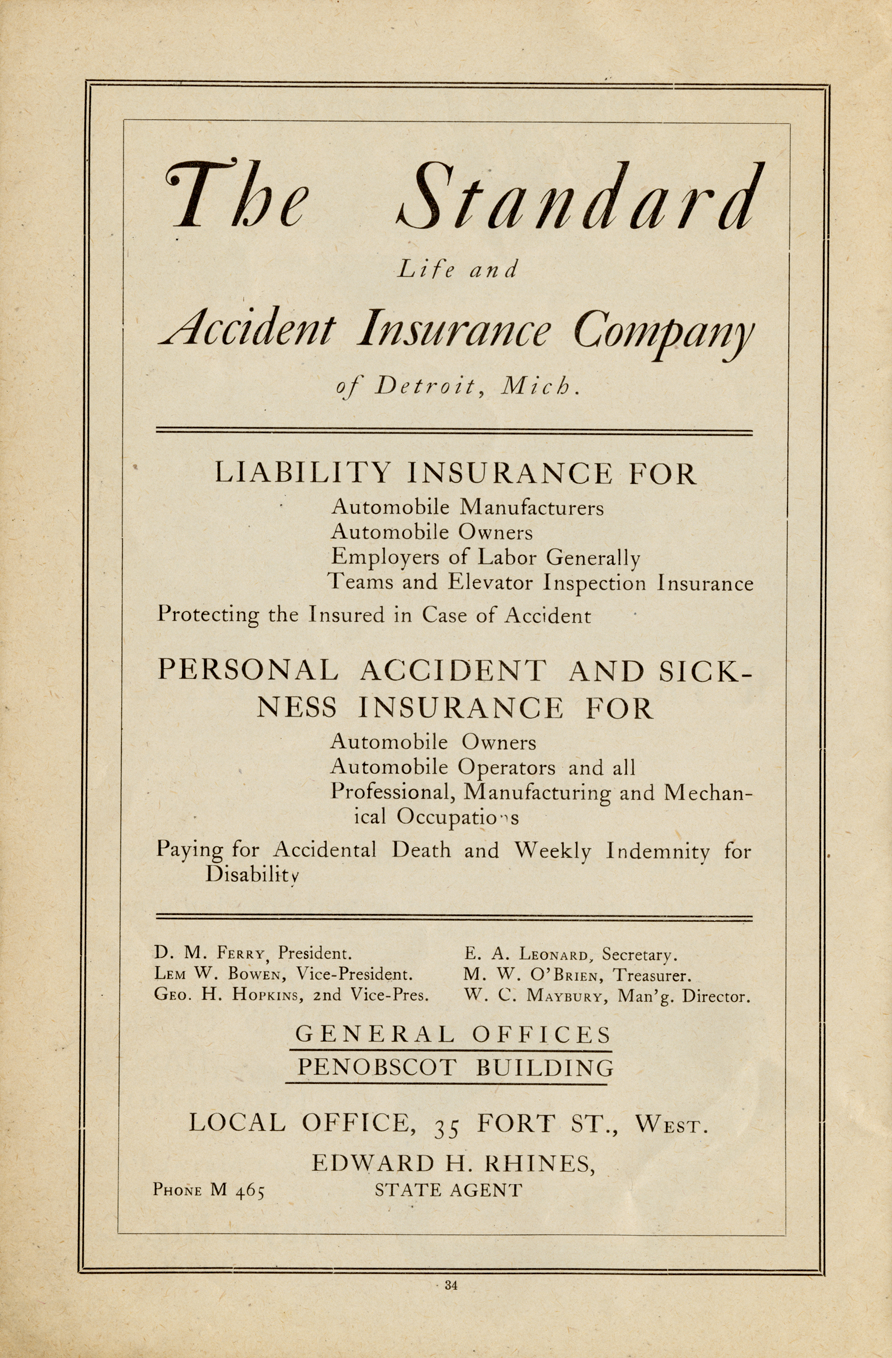 Standard Accident Insurance Co. Building — Historic Detroit