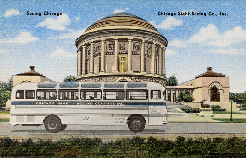 Available bus, Chicago Sight-Seeing Company