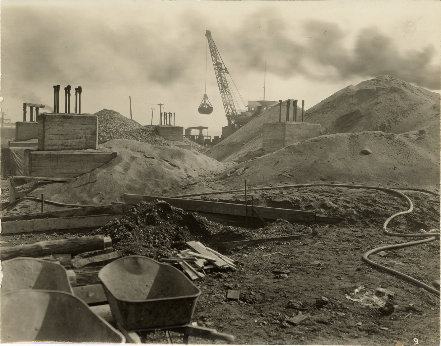 Construction site, Ambassador Bridge