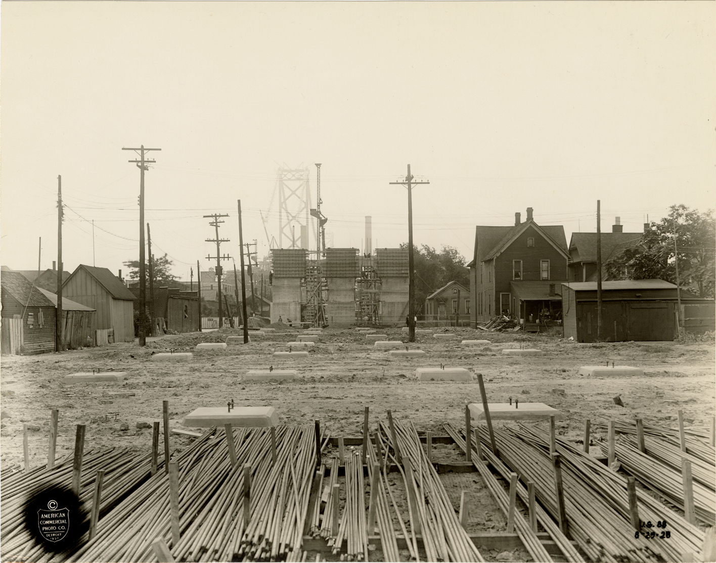 Construction site, Ambassador Bridge