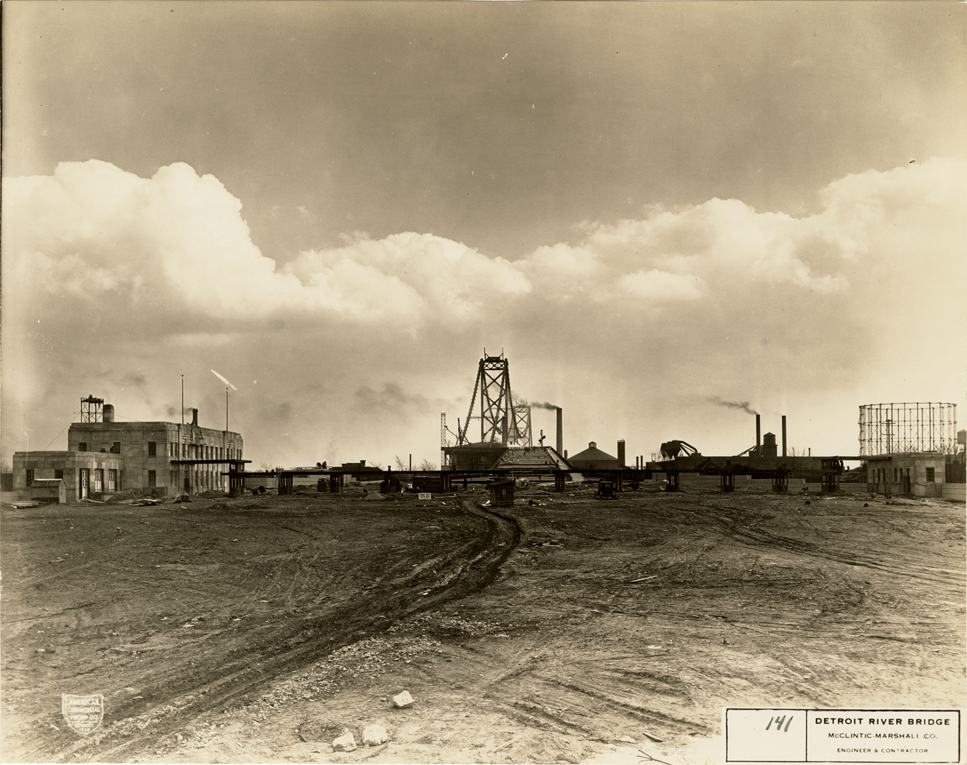Construction site, Ambassador Bridge