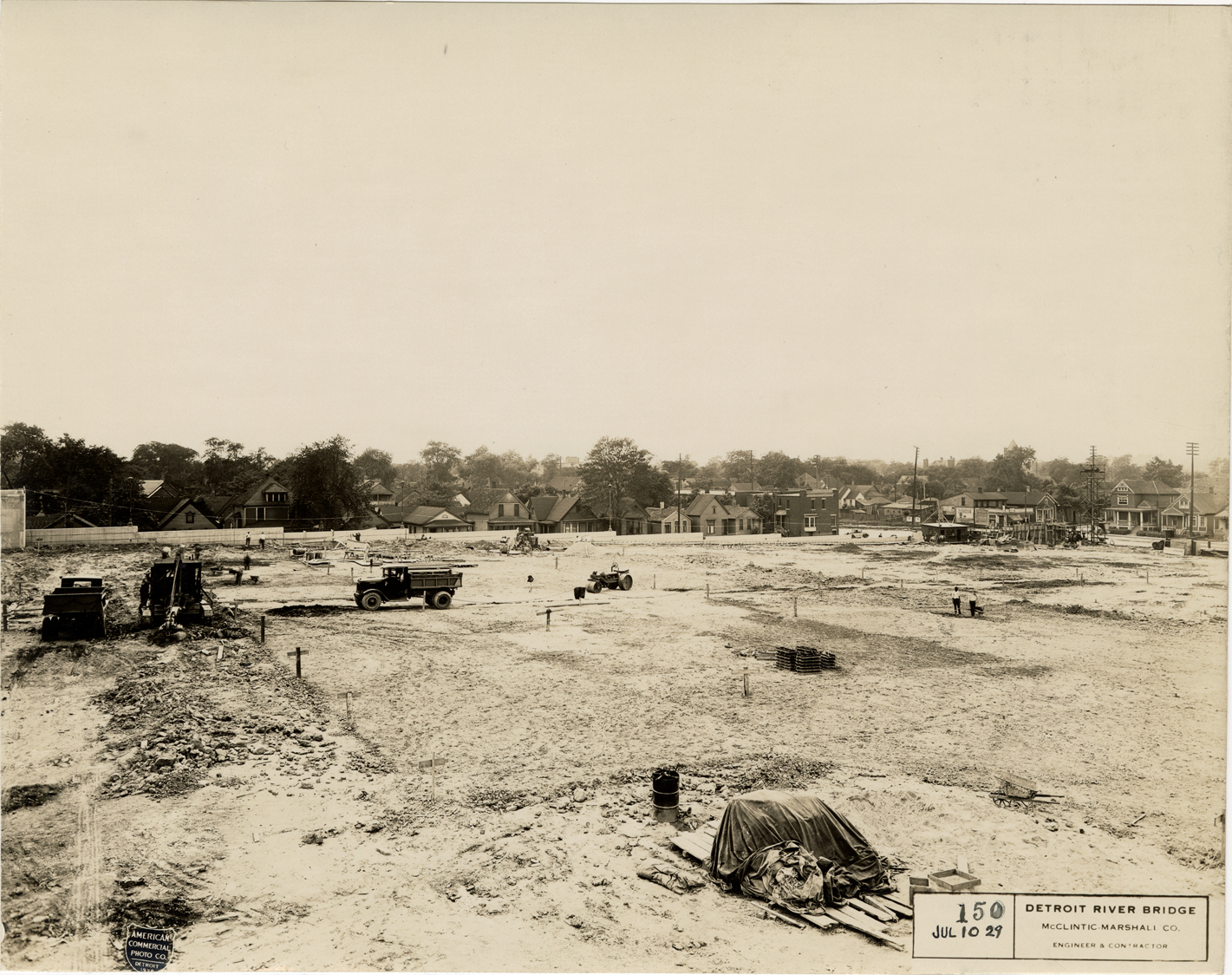 Construction site, Ambassador Bridge