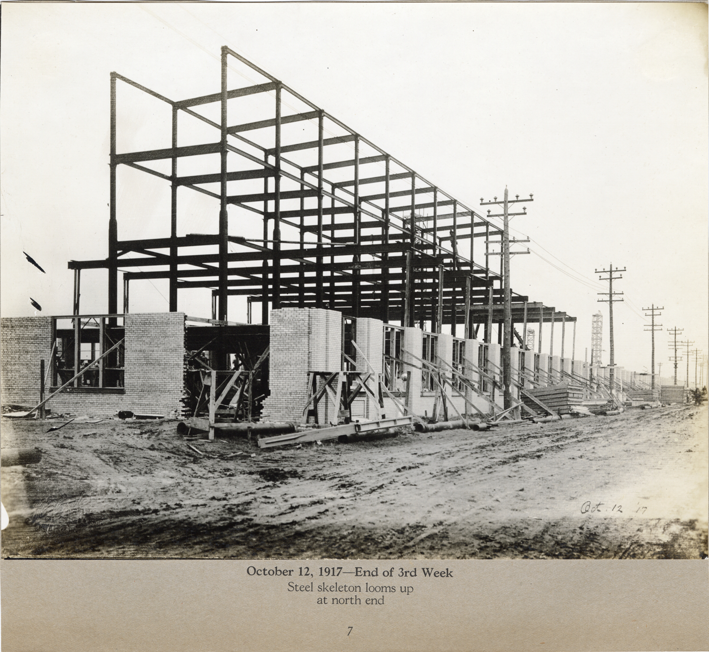Lincoln Motor Company factory during construction