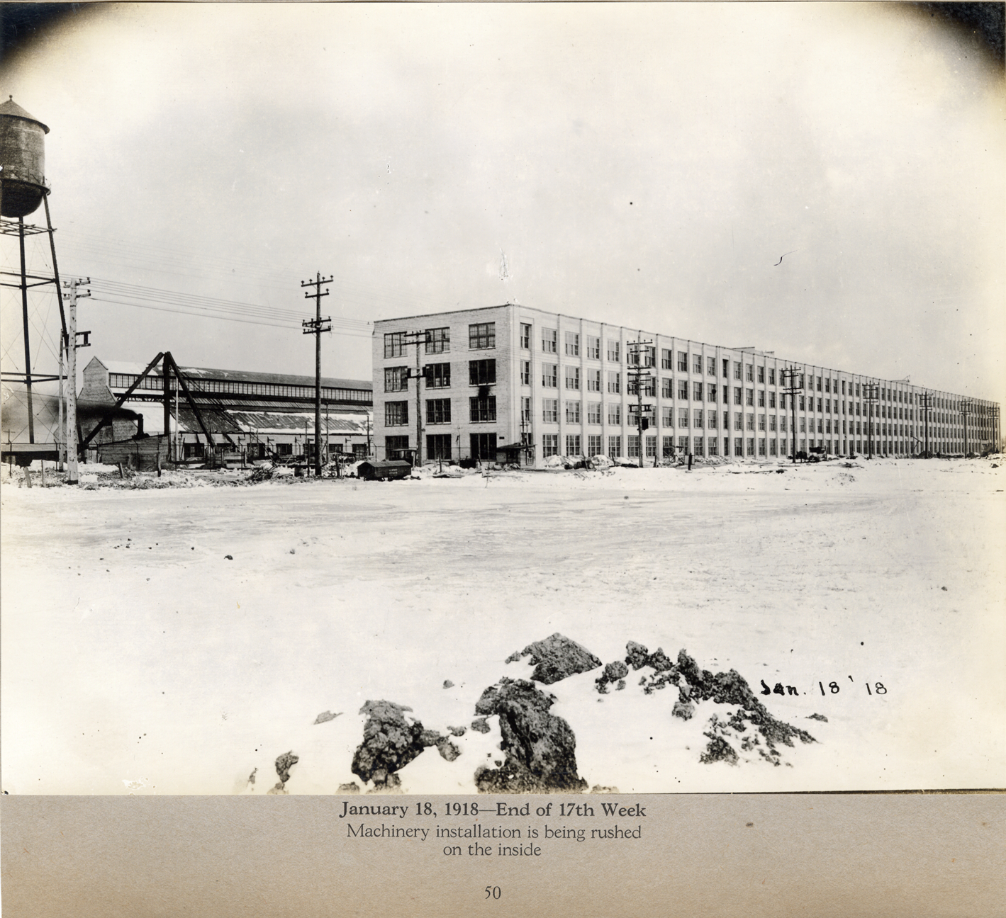 Lincoln Motor Company factory during construction