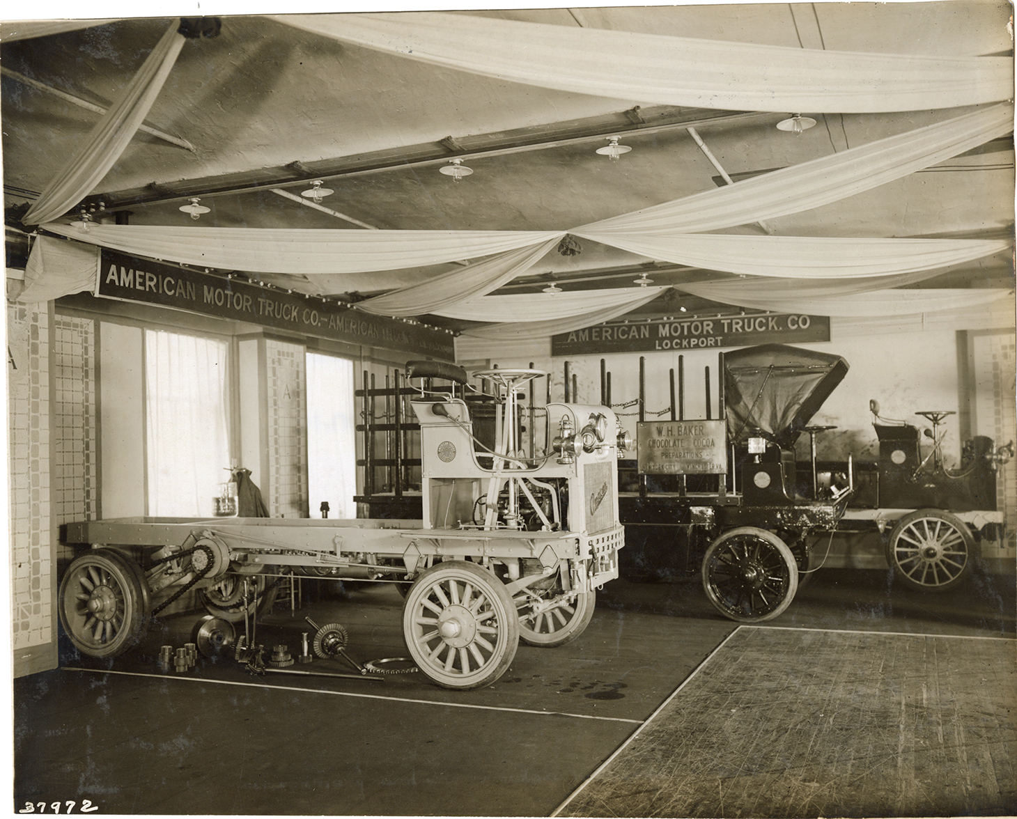 1911 American trucks on display