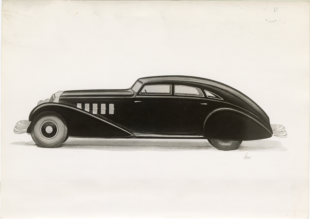 Streamlined automobile