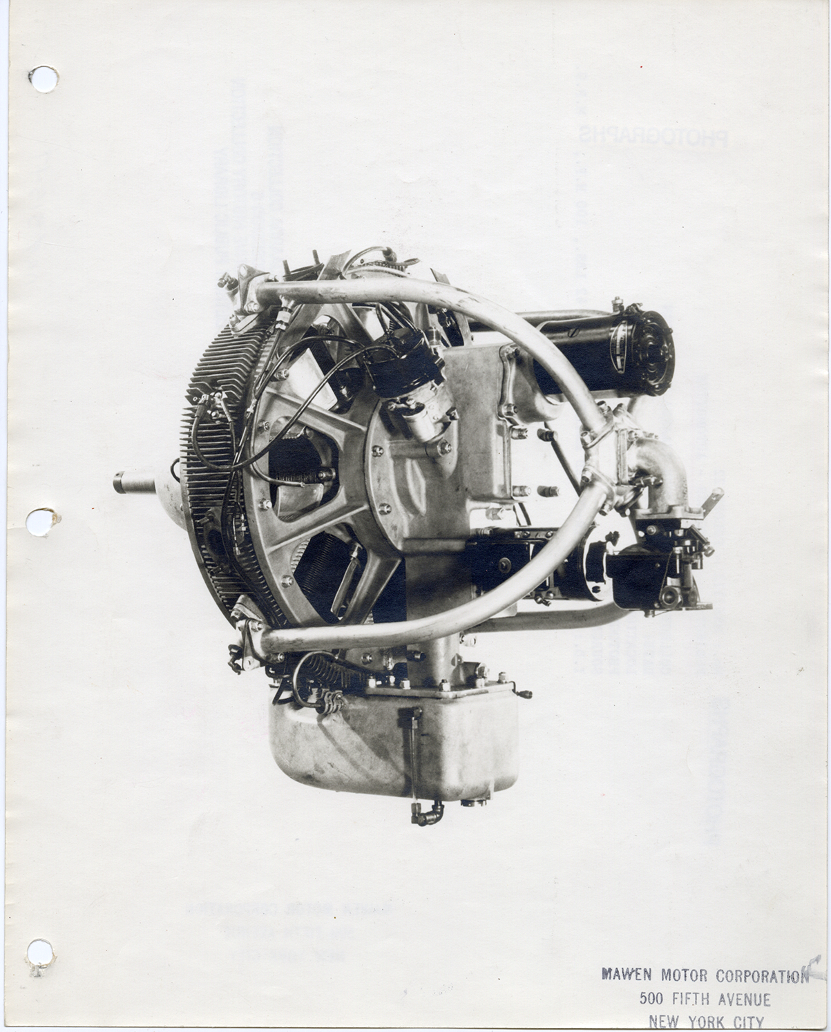 Air-cooled automobile engine