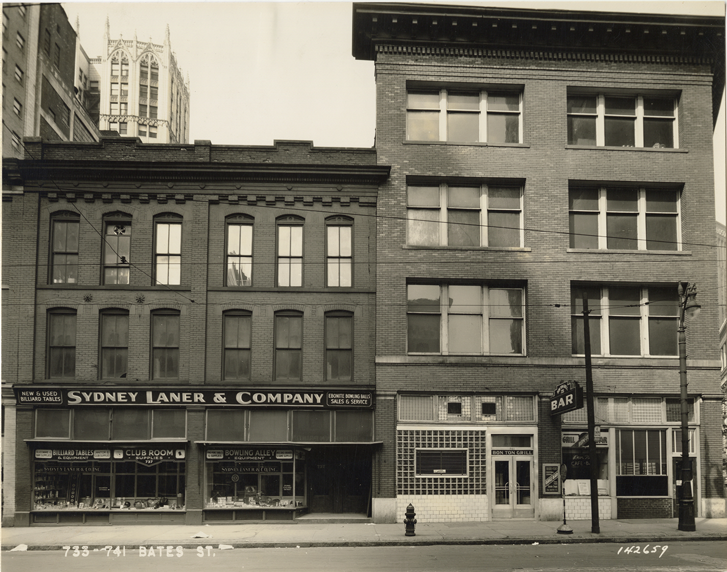 Sydney Laner & Company and Bon Ton Bar and Grill at 733-741 Bates Street